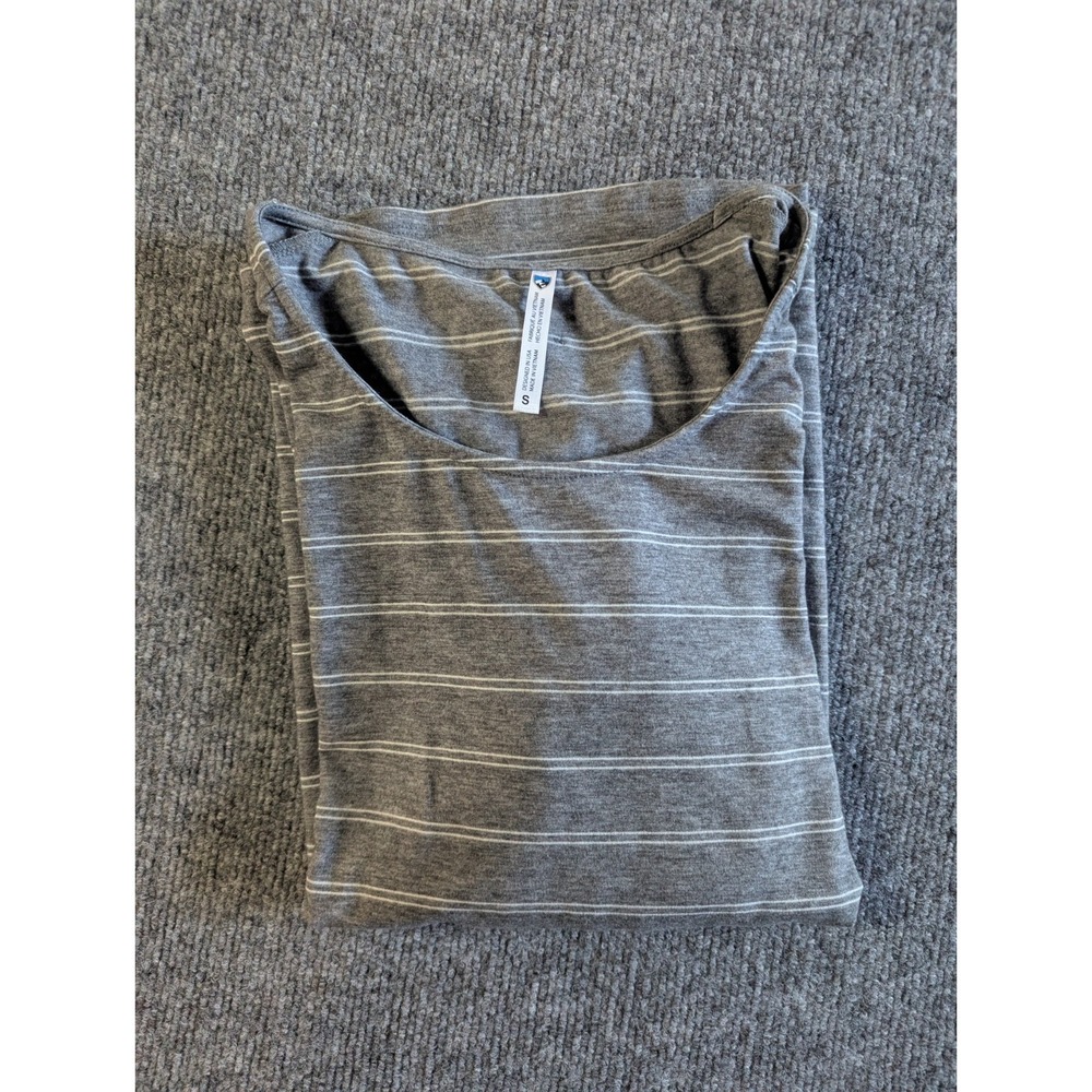 Kuhl Laurel 3/4 Sleeves Stripe Shirt Women's Size Small Gray White